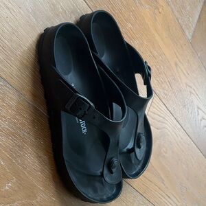 Birkenstock Black Buckle Sandals